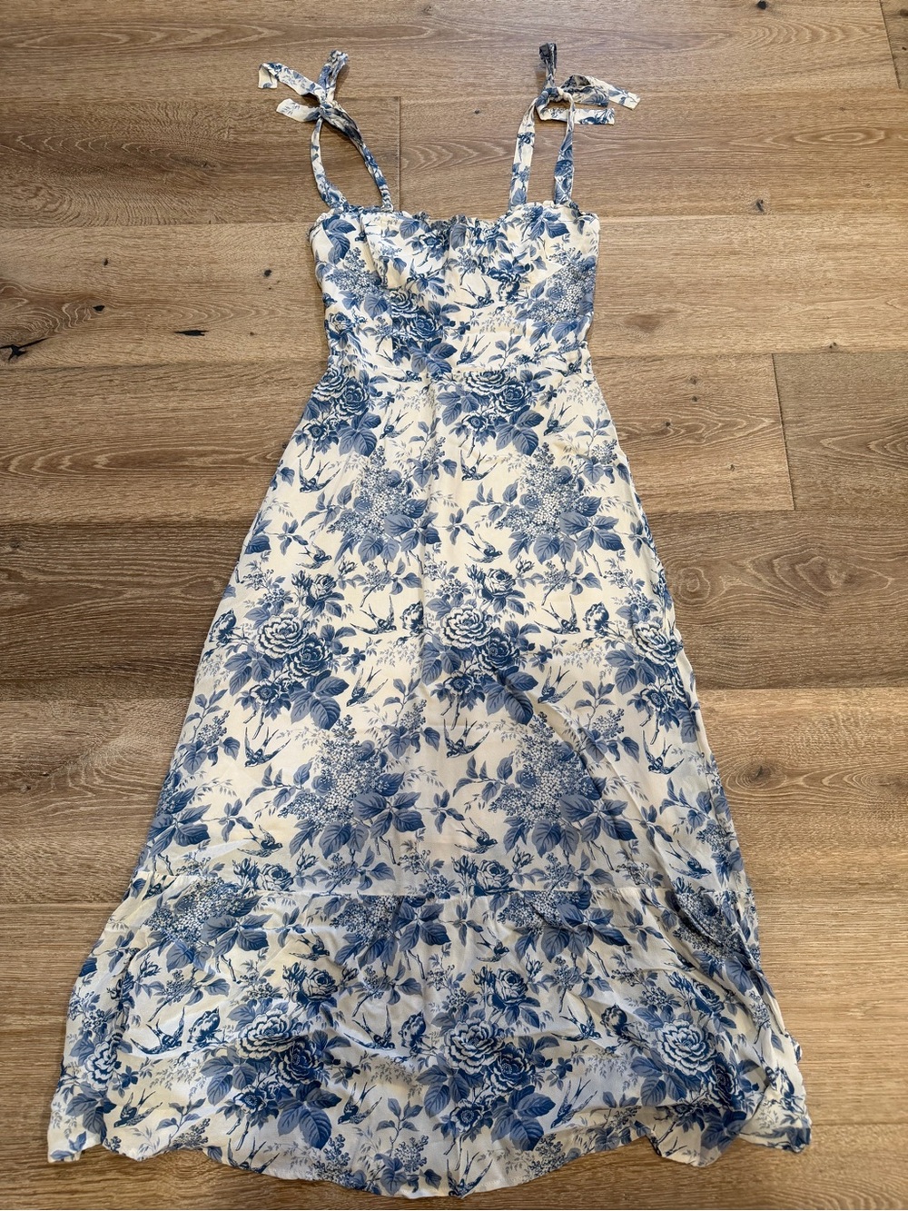 Reformation Blue and White Floral Maxi Dress